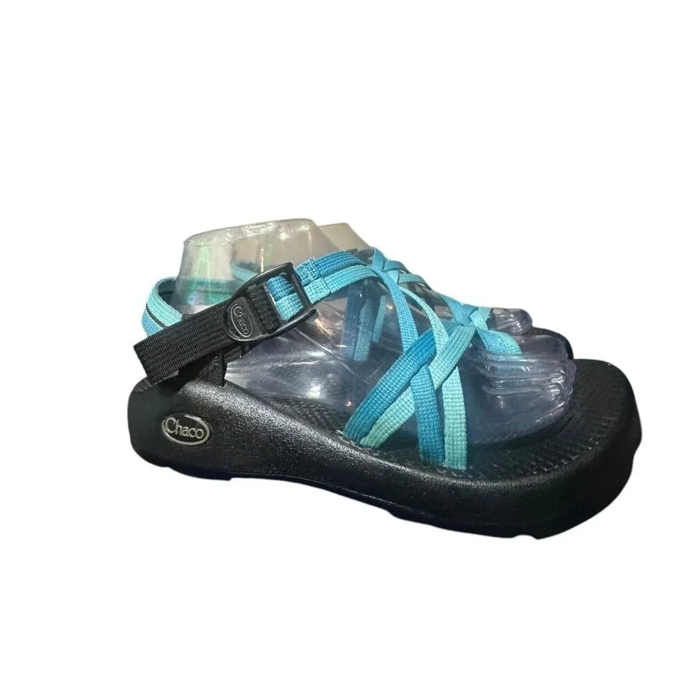 Chaco ZX/2 Classic Sandals Vibram Sole Women’s Sz W8 Blue Boho Summer Outdoor